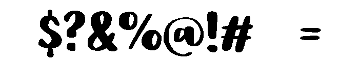 PG Hushmine Regular Font OTHER CHARS