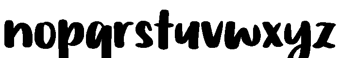 PG Hushmine Regular Font LOWERCASE