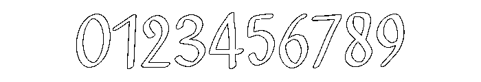 PG Inkmood Outline Font OTHER CHARS