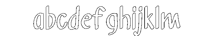PG Inkmood Outline FONT