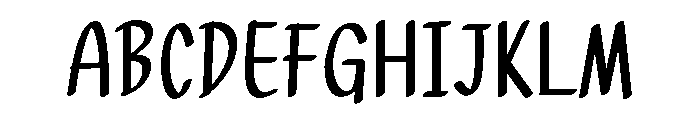 PG Inkmood Regular Font UPPERCASE
