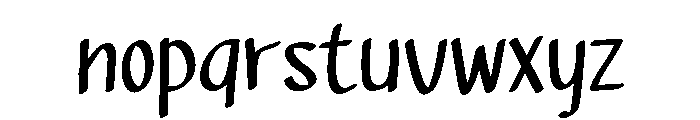 PG Inkmood Regular Font LOWERCASE