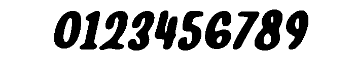 PG Jeloura Bold Slanted Soft Font OTHER CHARS
