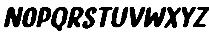 PG Jeloura Bold Slanted Soft Font UPPERCASE