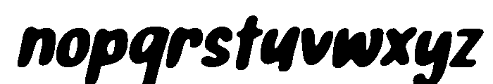 PG Jeloura Bold Slanted Soft Font LOWERCASE