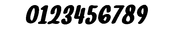 PG Jeloura Bold Slanted Font OTHER CHARS