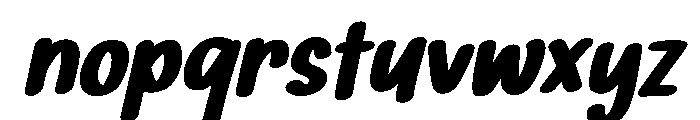 PG Jeloura Bold Slanted Font LOWERCASE