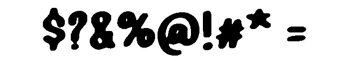 PG Jeloura Bold Soft Font OTHER CHARS