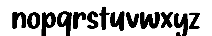 PG Jeloura Regular Font LOWERCASE