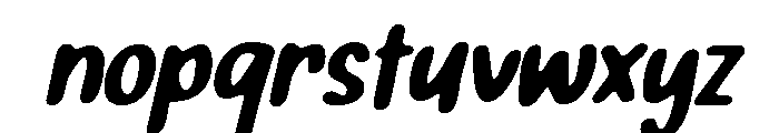 PG Jeloura Slanted Soft Font LOWERCASE