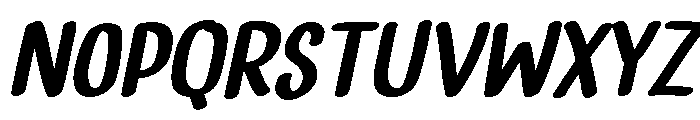 PG Jeloura Slanted Font UPPERCASE