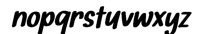 PG Jeloura Slanted Font LOWERCASE
