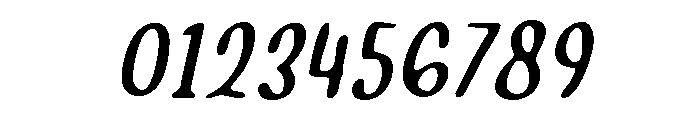 PG Jeloura Thin Slanted Soft Font OTHER CHARS