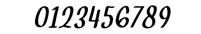 PG Jeloura Thin Slanted Font OTHER CHARS