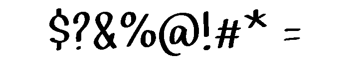 PG Jeloura Thin Font OTHER CHARS