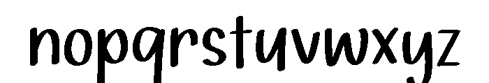 PG Jeloura Thin Font LOWERCASE