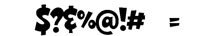 PG Jumbo Grinch Regular Font OTHER CHARS