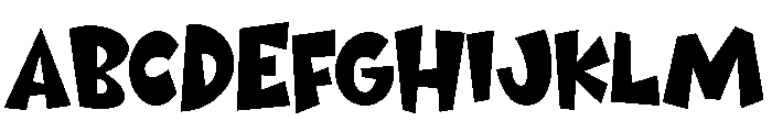 PG Jumbo Grinch Regular Font UPPERCASE