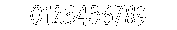 PG Kalewis Outline Font OTHER CHARS