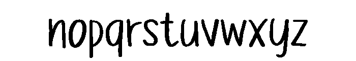 PG Kalewis Regular Font LOWERCASE