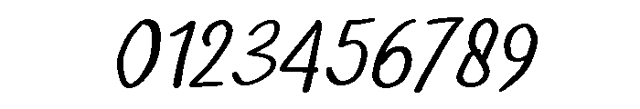 PG Kalewis Slanted Font OTHER CHARS
