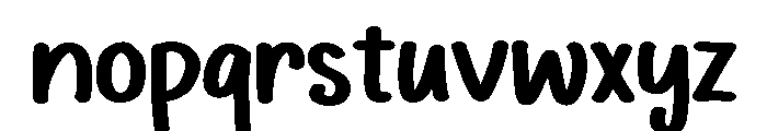 PG Kaliro Font LOWERCASE