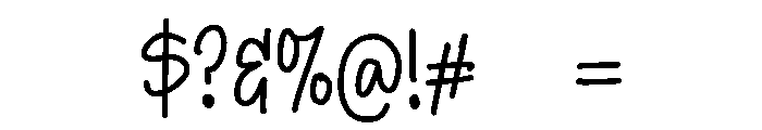 PG Kerabat Font OTHER CHARS