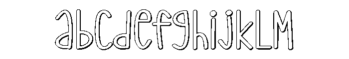 PG Little Snowy Outline FONT