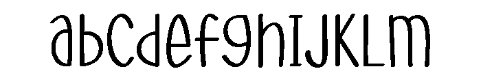 PG Little Snowy Regular Font UPPERCASE
