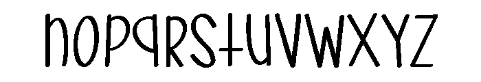 PG Little Snowy Regular Font UPPERCASE