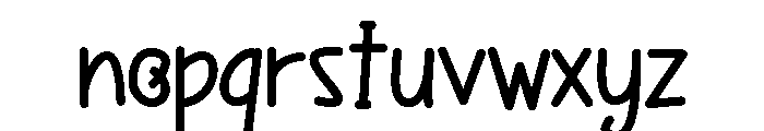PG Lovaira Regular Font LOWERCASE