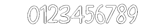 PG Lovaira Smooth Outline Font OTHER CHARS