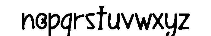 PG Lovaira Smooth Font LOWERCASE