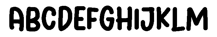PG Lovely Notes Font UPPERCASE