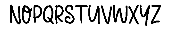 PG Lovely Spring Font LOWERCASE