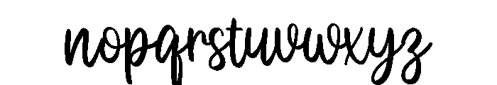 PG Magnolia Regular Font LOWERCASE