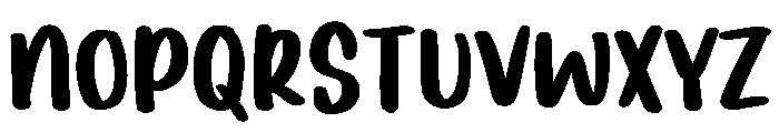 PG Maison Brush Font UPPERCASE