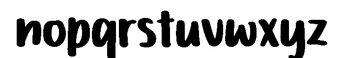 PG Maison Brush Font LOWERCASE