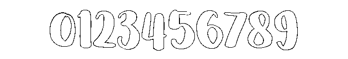 PG Mallowtine Outline Font OTHER CHARS