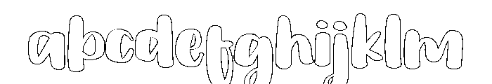 PG Mallowtine Outline FONT