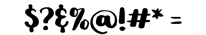 PG Mallowtine Regular Font OTHER CHARS