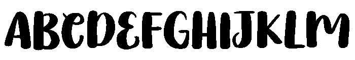 PG Mallowtine Regular Font UPPERCASE