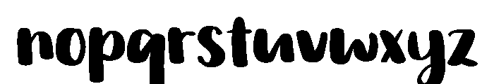 PG Mallowtine Regular Font LOWERCASE