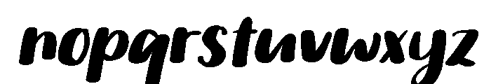 PG Mallowtine Slanted Font LOWERCASE