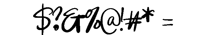 PG Manthuls Regular Font OTHER CHARS