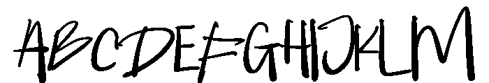 PG Manthuls Regular Font UPPERCASE