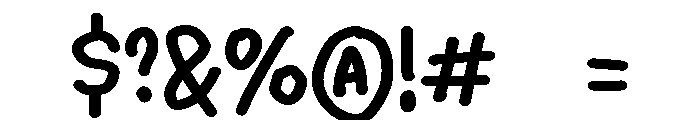 PG Marker Brush Regular Font OTHER CHARS