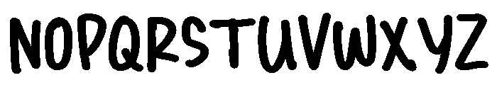 PG Marker Brush Regular Font UPPERCASE