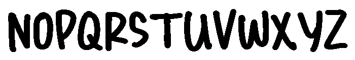 PG Marker Brush Regular Font LOWERCASE