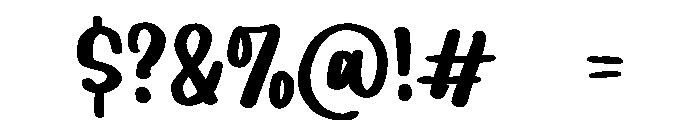 PG Meadow Font OTHER CHARS